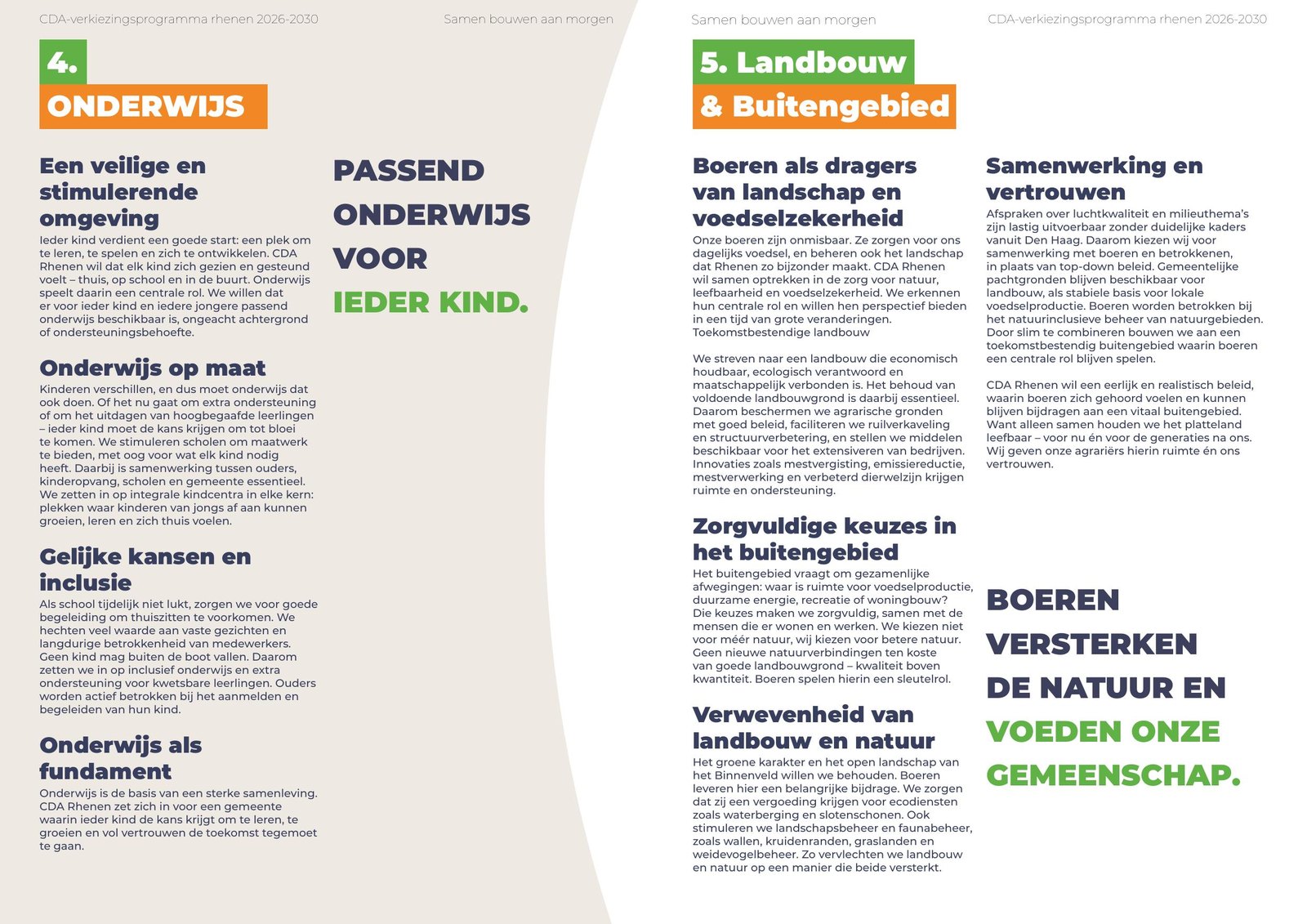 Spread onderwijs