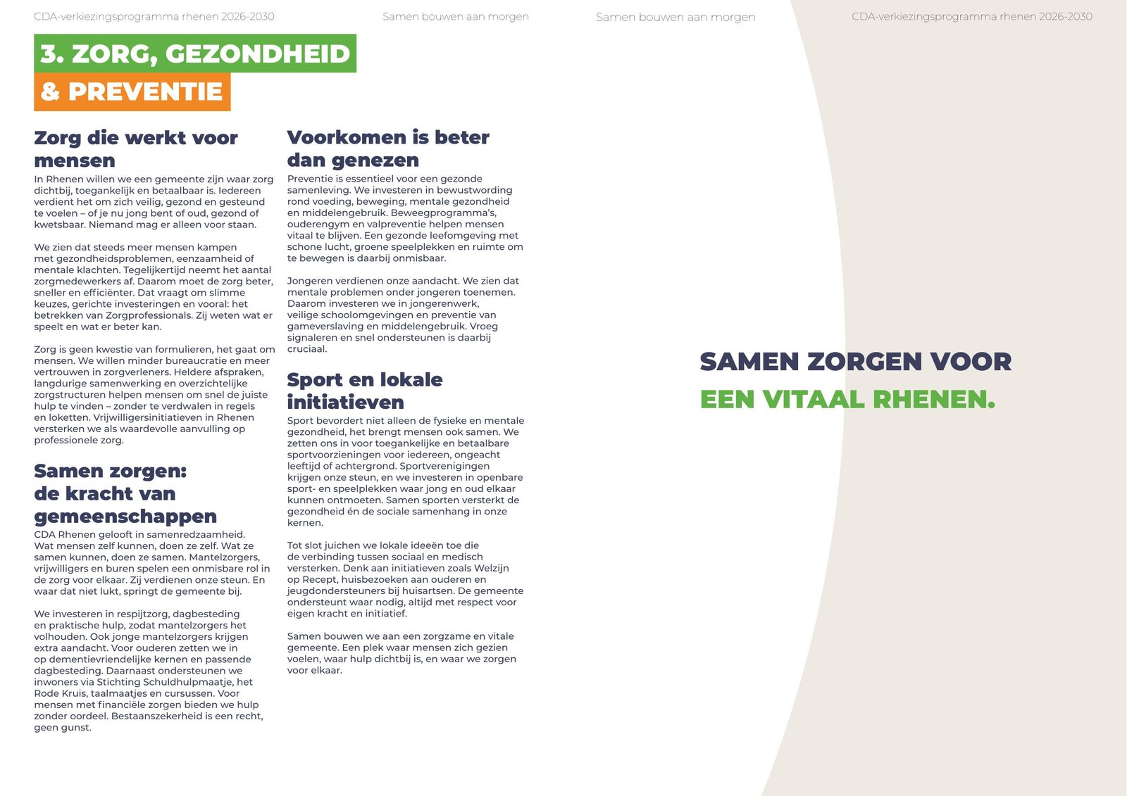 Spread zorg, gezondheid en preventie
