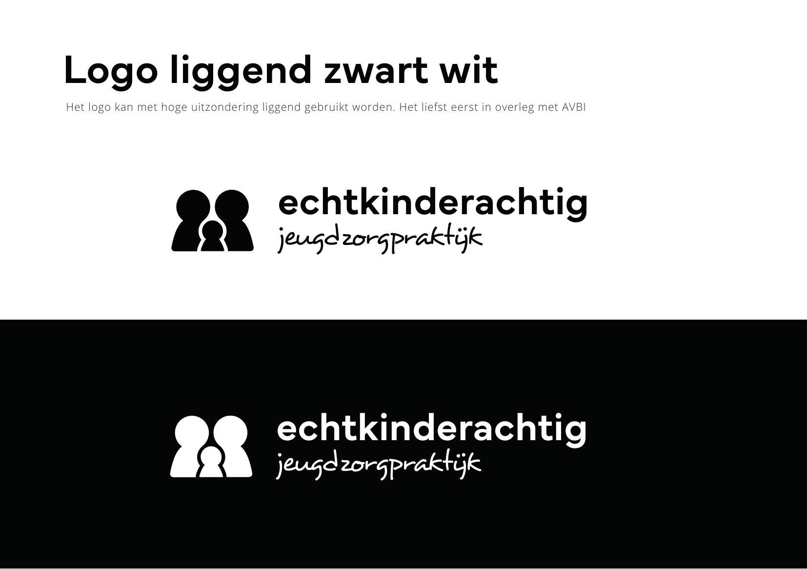 Logovarianten echtkinderachtig