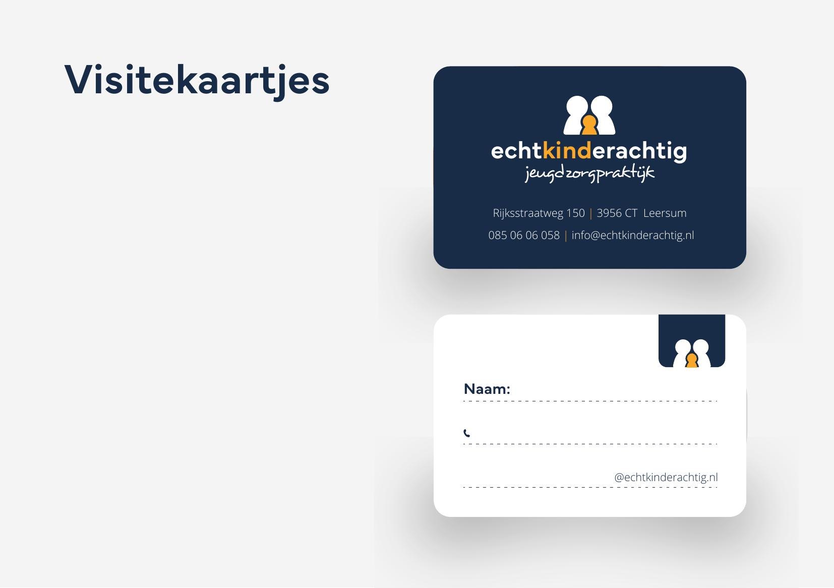 Visitekaartjes echtkinderachtig