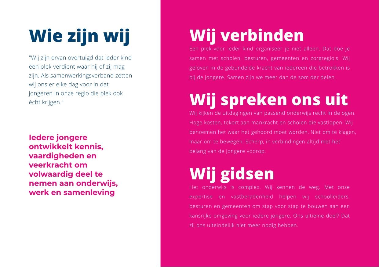 Spread Wie zijn wij